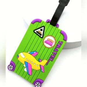 Suitcase Green Luggage Tag